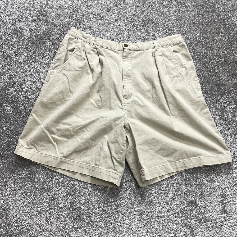 Unbranded Bermuda Shorts Womens 18 Light Beige Khaki Chino Cotton Casual Pockets